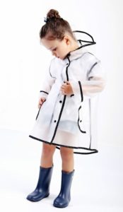 Dětská nepromokavá bunda - pláštěnka - Black, Xxl