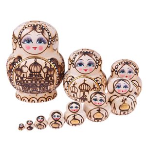 Dřevěné ozdobné ruské panenky Matrjošky