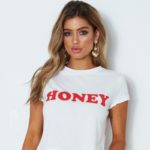 Dámský stylový tričko Honey - Women-t-shirt-90281, Xl