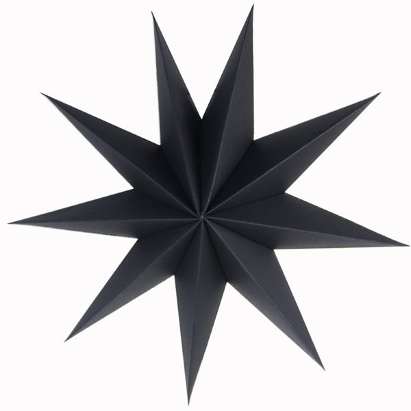 Velká dekorační hvězda - Black