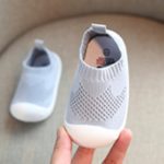 Dětská obuv protiskluzová s gumovou podrážkou - A-gray, 23