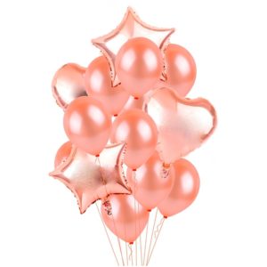 Sada 14 ks barevných valentýnských party balónků