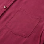 Dámské módní ležérní košilové šaty s dlouhým rukávem a hlubokým výstřihem - As-picture, 5xl