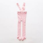 Zateplené dětské punčocháče s kšandami - Light-pink, 24m