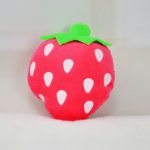 Roztomilé plyšové ovoce - meloun, mrkev, pomeranč - Pink-strawberry, 12-15-cm