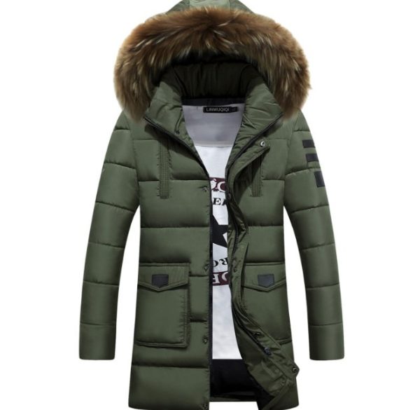 Pánský stylový zimní kabát Karim