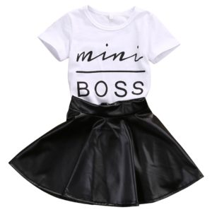 Dívčí ležérní set Mini Boss - sukně, triko