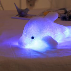Svítící plyšový delfín s LED diodou