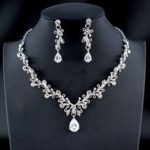 Set dámských svatebních šperků - náhrdelník + náušnice - 7