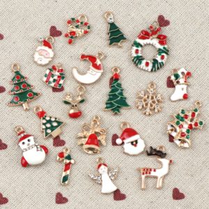 Vánoční kovové ozdoby na stromeček (random  style  10pc)