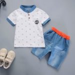 Chlapecká letní módní souprava Porter - kolekce 2021 - White, 5-let