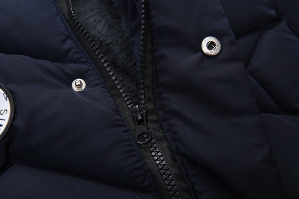 Dětská dlouhá prošívaná zimní bunda DesignStar - Black, 5-let