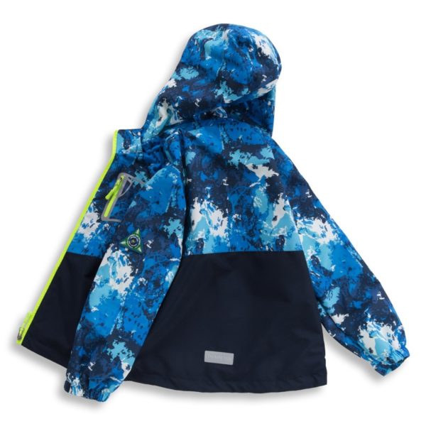 Dětská podzimní stylová bunda s kapucí - Navy-blue, 12-let