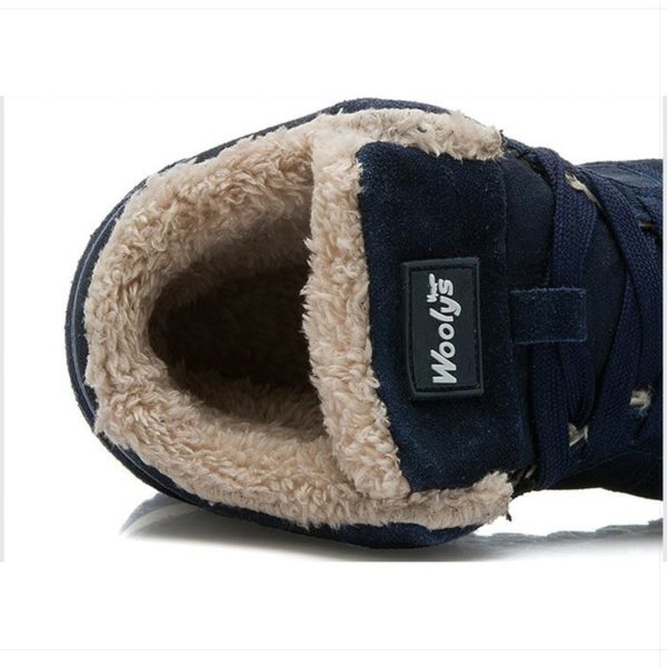 Pánské zimní boty s kožíškem uvnitř - Blue, 14