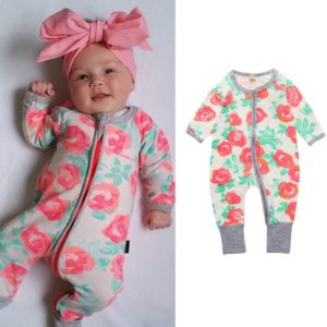 Novorozenecké přechodné dupačky / pyžamo s motivem pro dívky