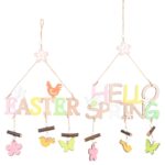 Dřevěná závěsná velikonoční dekorace - Easter-ornament