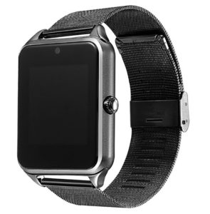 Chytré hodinky Smart Watch s kovovým řemínkem - Gold,