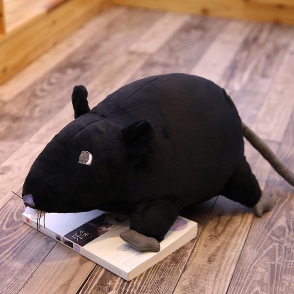 Realistická plyšová myš ve třech barvách - Black