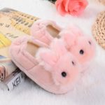 Dětské domácí boty ve tvaru králíka - Pink, 8-5-9years