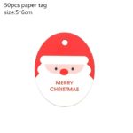 Obrázkové jmenovky, štítky na vánoční dárky - 50ks - 27