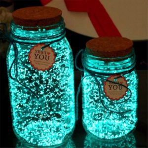 Svítící krystalky Fluorescence / dekorační krystalky svítící ve tmě