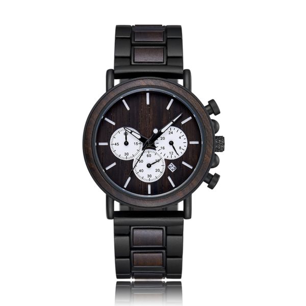 Módní pánské dřevěné hodinky Lucas - W308-2