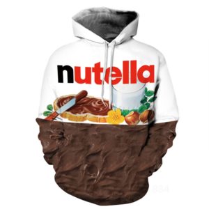 3D pánská mikina s oblíbeným potiskem Nutella