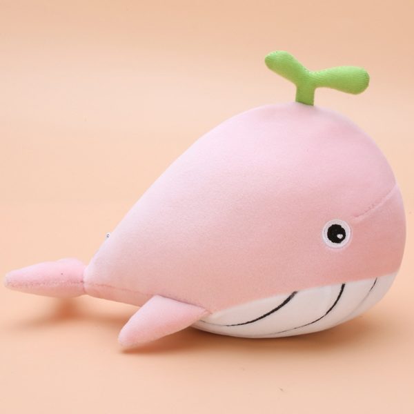 Roztomilé plyšové skákající zvířátko - prasátko / velryba - Pink-whale