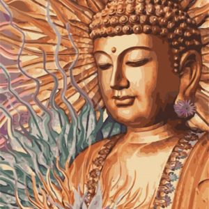 Relaxační malování podle čísel - Buddha