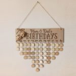 Originální dřevěný narozeninový kalendář - Jm00894