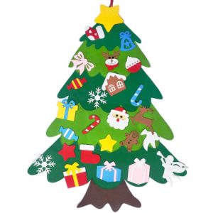 Vánoční stromeček pro děti - Lepení ozdob