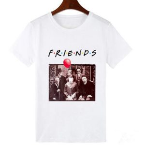 Vtipné hororové tričko Friends