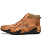 Pánské luxusní podzimní sneakers Ellure - Khaki, 45
