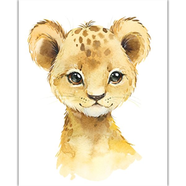 Obraz na plátně pro děti s motivy zvířat - 10x15cm, Slůně