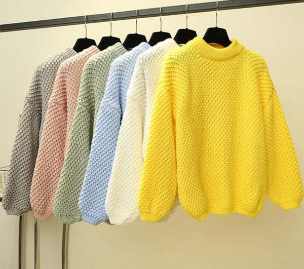 Dámský zimní pletený svetr v mnoha barvách