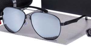 Vysoce kvalitní polarizované sluneční brýle pro muže - Silver-gray