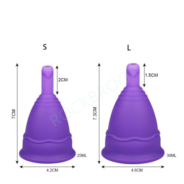 Dámský praktický menstruační kalíšek Sandy - S-25ml, Purple