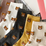 Bavlněné ponožky se zvířátky pro ženy a dívky