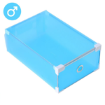 Barevný box na úschovu bot - L-modra