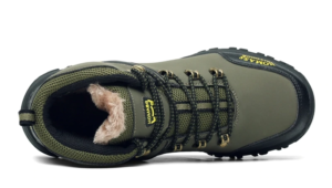 Pánské turistické nepromokavé zimní boty Garion - Black-fur-plush, 46