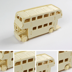 3D dřevěný autobus - skládačky pro děti