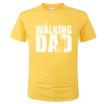Pánské vtipné tričko Walking Dad bílý potisk - Seda, Xxl