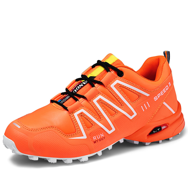 Outdoorové pánské protiskluzové trekové boty - v trendy barevném provedení - 8-8-orange, 13