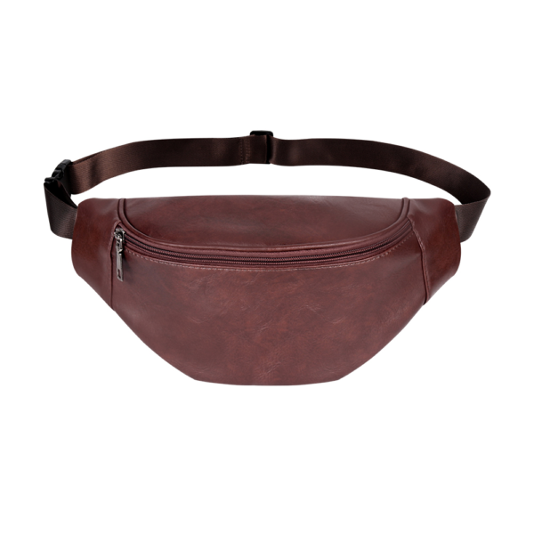 Módní taška do pasu v neformálním stylu - Brown