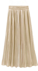 Dámská dlouhá sukně v metalických barvách - Turquoise