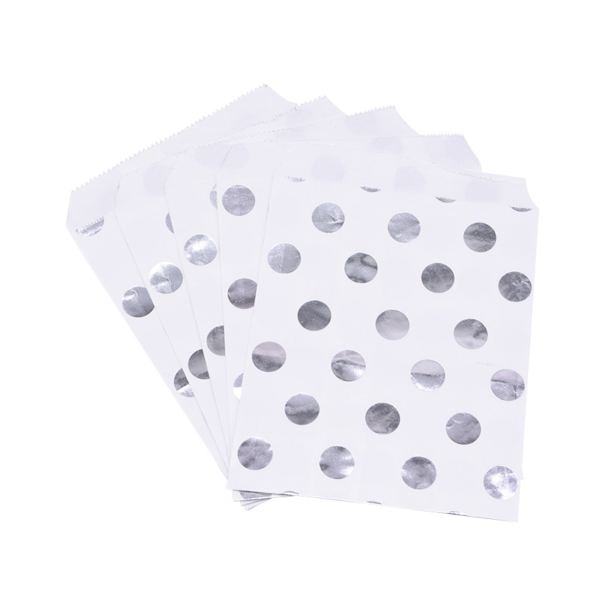 Stříbrné balící papírové obálky 25 ks
