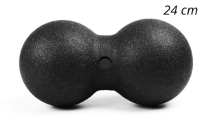 Masážní fitness černý dvojmíček - 24-cm