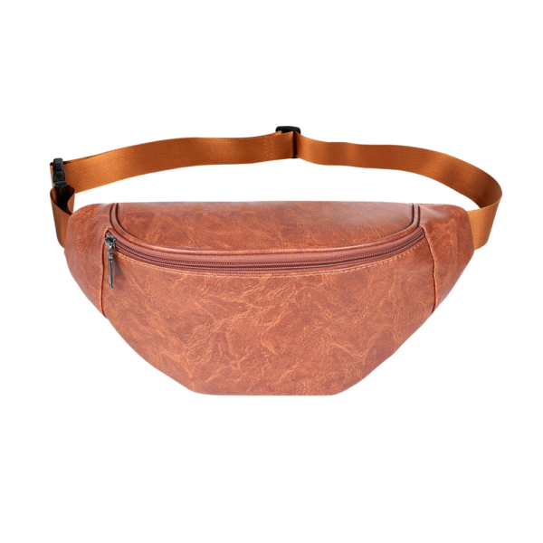 Módní taška do pasu v neformálním stylu - Brown