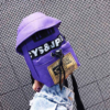 purple chest bag