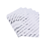 Stříbrné balící papírové obálky 25 ks - Vlnky